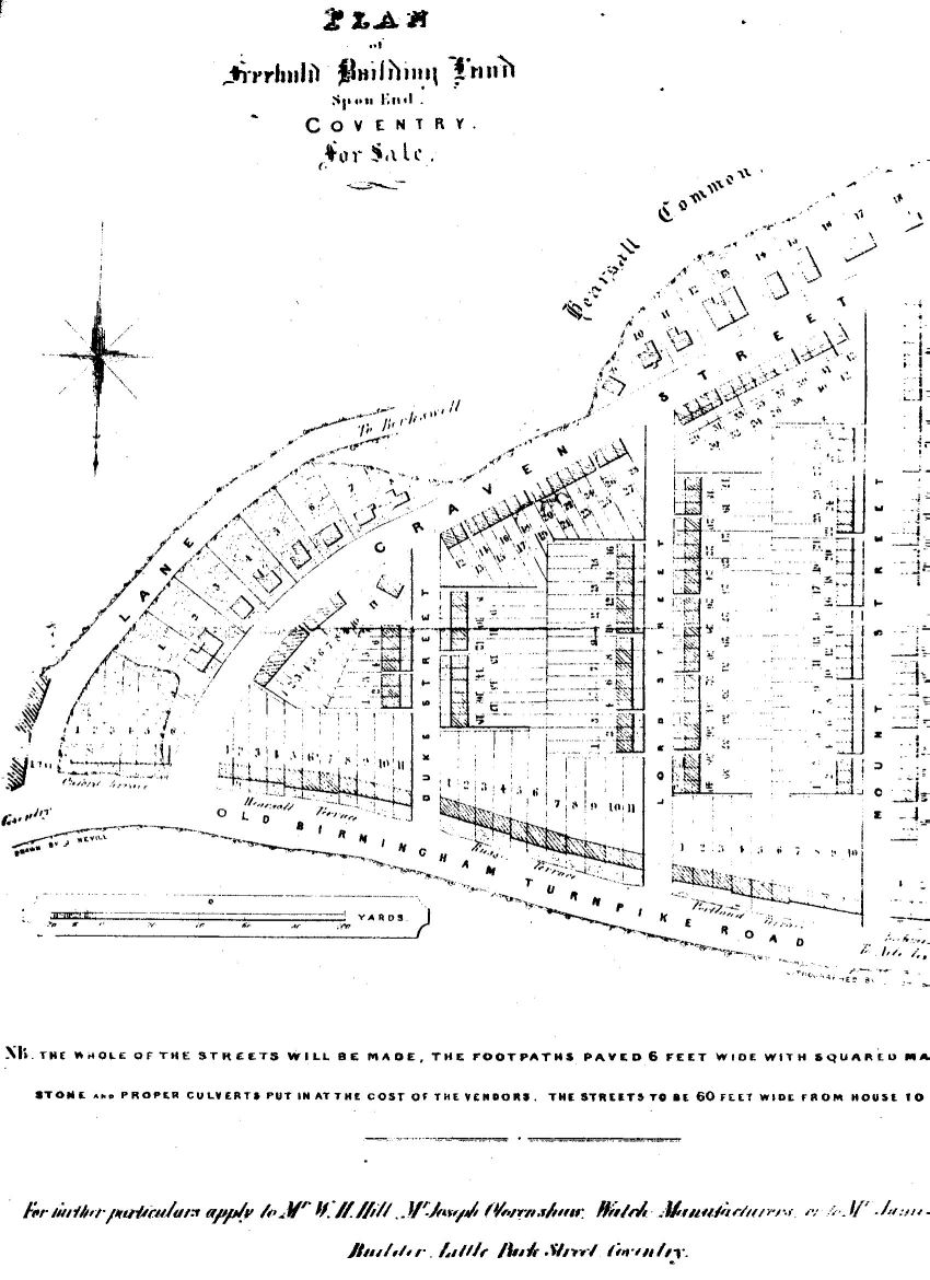 Map of early Chapelfields